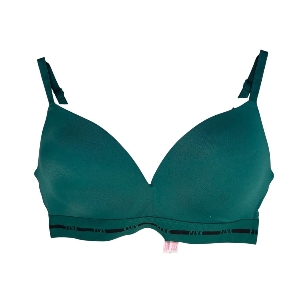 Victoria's Secret Pink Green Full Coverage Bra‎ 36D D80